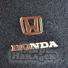 Наклейка бронзовый логотип из тонкого металла